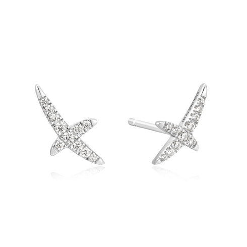 Silver Kiss Pave Studs | Ania Haie Australia